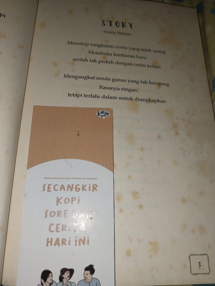Jasa pengetikan online  untuk buku "Secangkir Kopi Sore Untuk Cerita Hari Ini"