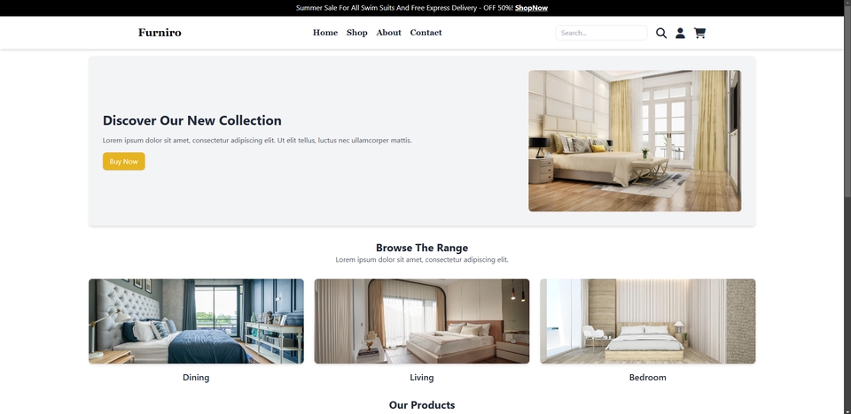 รับทำเว็บไซต์ขายเฟอร์นิเจอร์ ออกแบบเว็บสวยทันสมัย