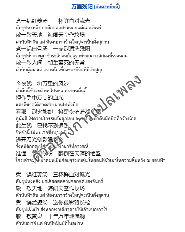 แปลภาษา - รับแปลเพลงจีนและนิยายจีน - 5