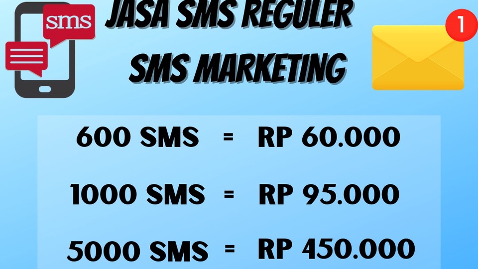 Pemasaran - Jasa SMS Marketing SMS Promosi cocok untuk memperkenalkan usaha / produk - 1