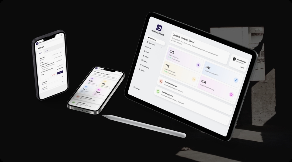 Desain aplikasi mobile dengan tampilan UI UX yang bersih dan profesional.