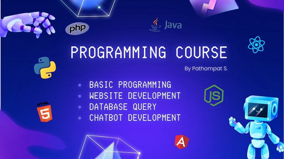 เรียนเขียนโปรแกรม คอร์สเรียนโปรแกรมภาษา รับสอนเขียนโปรแกรม สอนเขียนเว็บไซต์