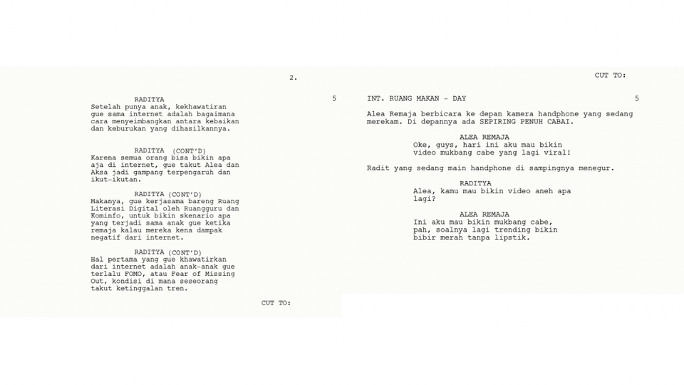 Penulisan Konten - Penulisan Script untuk Film Layar Lebar/Web Series/Series OTT - 4