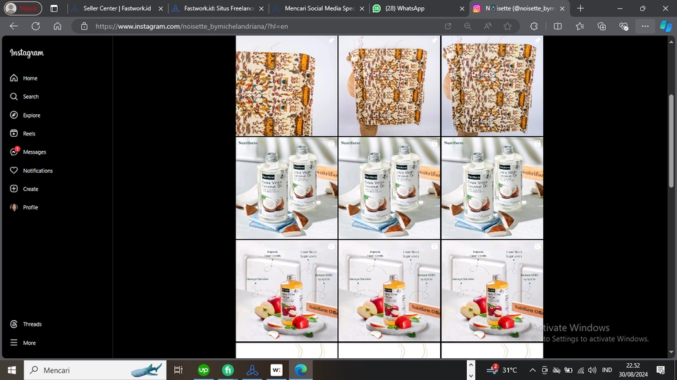 Desain banner instagram profesional untuk bisnis Anda, jasa desain banner instagram, membuat banner instagram online, desain feed instagram, banner promosi instagram, gambar promosi instagram.