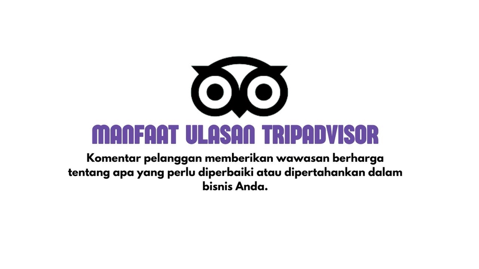 Jasa Ulasan TripAdvisor: Meningkatkan bisnis Anda dengan ulasan pelanggan yang berharga