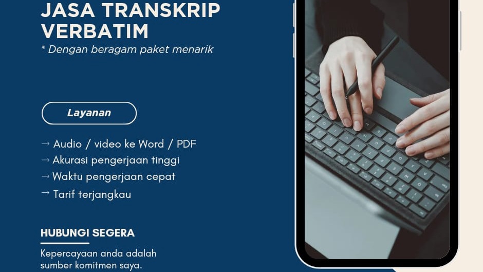 Pengetikan Umum - Jasa Transkrip Verbatim Cepat dan Tepat - 1