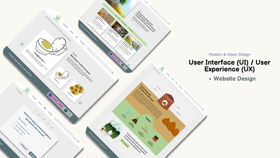 Jasa Web Design / Desain Website Profesional - Desain & Prototype Modern Mobile App & Website Menggunakan Figma