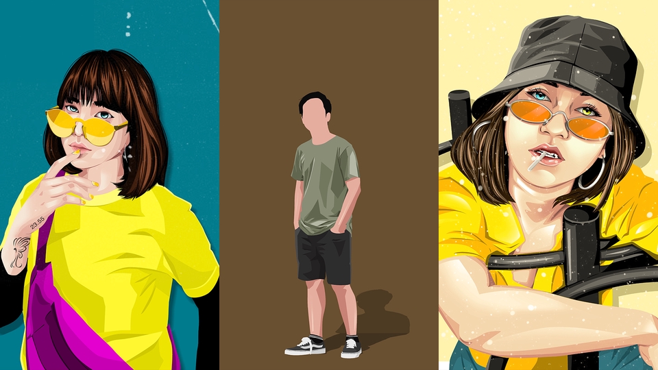 Gambar dan Ilustrasi - Vector potrait dan Illustrasi - 2