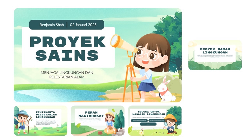 Jasa Pembuatan Presentasi / Desain PowerPoint - Desain PPT Morph Beragam Tema dan Style (Ilustrasi, Doodle, Minimalis, Duo Tone)