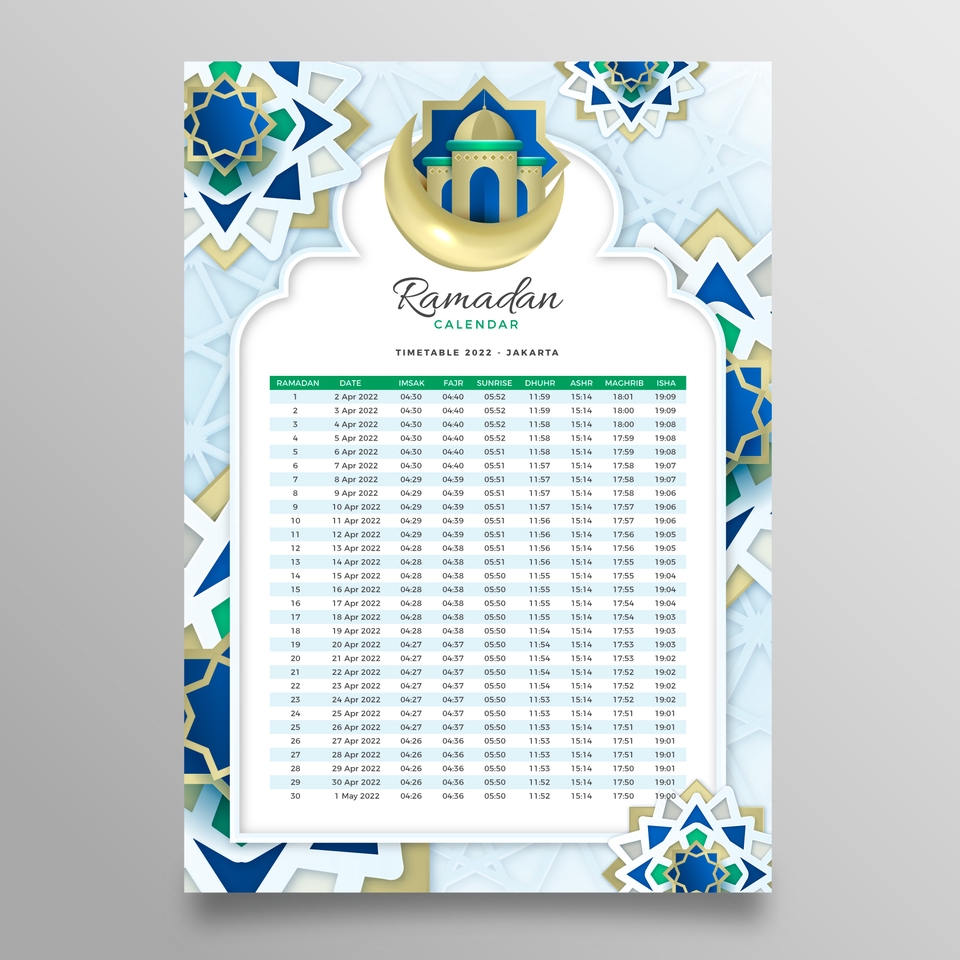 Digital Printing - Desain Imsakiyah/Jadwal Sahur dan Buka Puasa Ramadhan 1444 H untuk Perusahaan, Sekolah, Lembaga Lain - 28