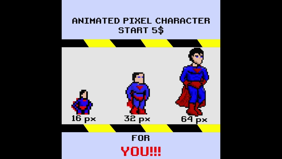 Jasa pembuatan video animasi 3d, contoh karakter animasi 3d superman.