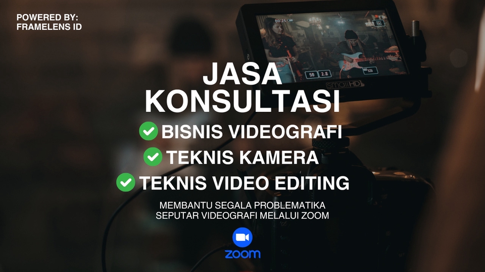 Jasa Lainnya di Konsultasi - Jasa Konsultasi Seputar Bisnis atau Teknik Videografi