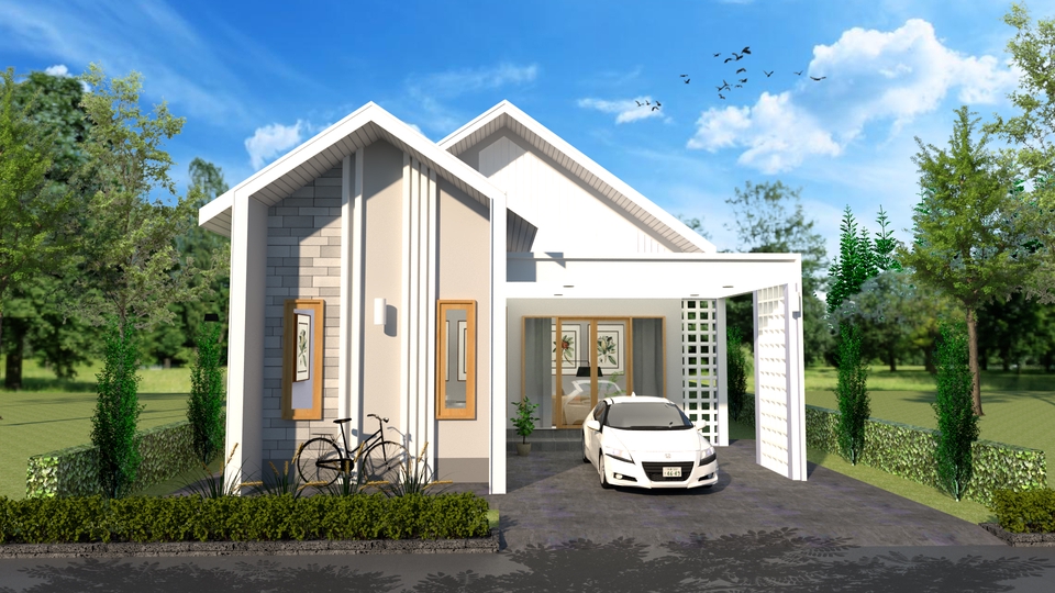 3D Perspective - ออกแบบตกแต่งภายนอกภายใน - 5