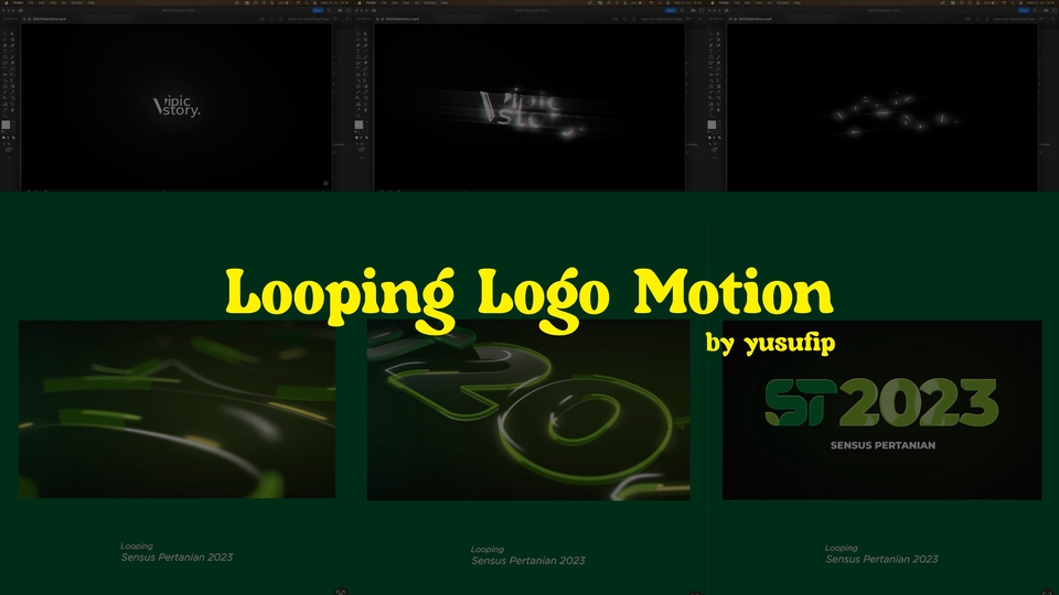 Jasa Pembuatan Motion Graphic & Animasi Explainer - Logo Looping