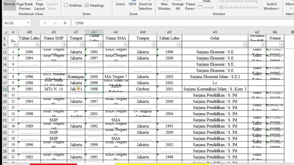 Entri Data - Entry data - 4