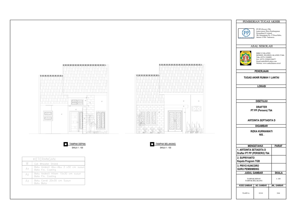 CAD Drawing - GAMBAR 2D DAN 3D SEMUA BANGUNAN - 5