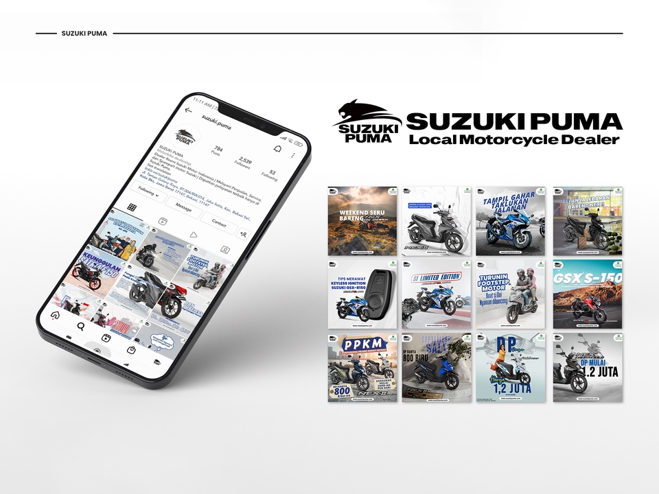 Jasa Iklan Instagram Suzuki Puma, Promosi Motor Lokal, Meningkatkan Penjualan Melalui Media Sosial.