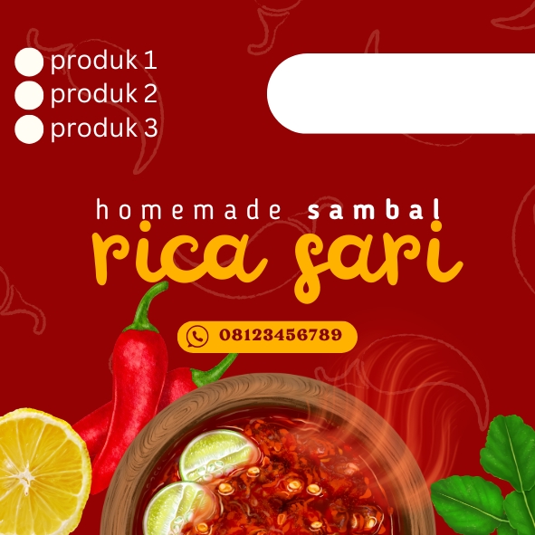 Jasa desain kemasan sambal rica dengan label produk, desain label makanan, desain stiker makanan, desain box makanan, desain kotak makanan, desain kemasan makanan, desain kemasan unik.