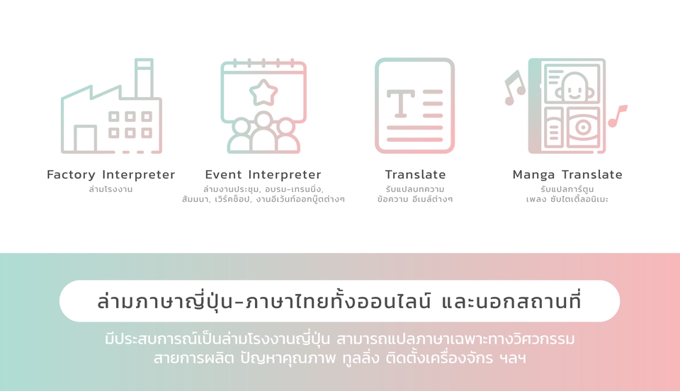 ล่าม - ล่ามแปลภาษาญี่ปุ่น JP-TH Interpreter ทั้งออนไลน์และนอกสถานที่ - 3