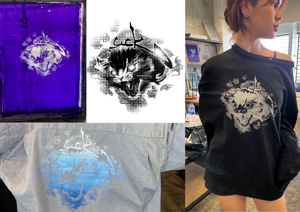 รับวาดภาพประกอบ สไตล์ดิจิตอลเพ้นท์ ลายสัตว์น่ารัก ภาพประกอบเสื้อผ้า การพิมพ์ลายผ้า