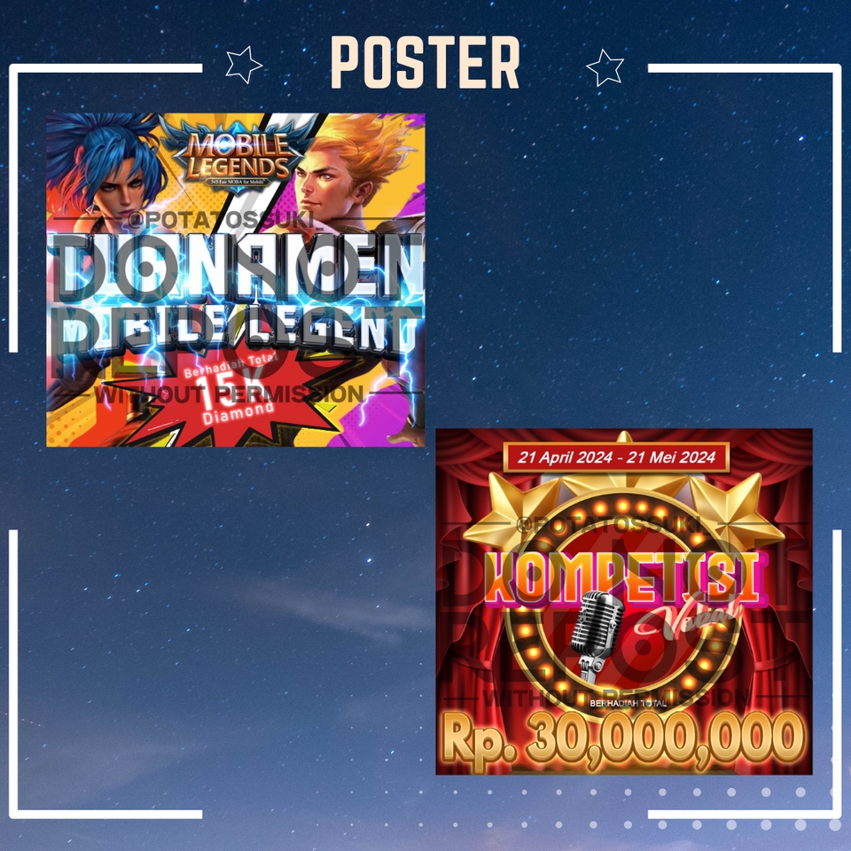 Jasa Ilustrasi Mobile Legends Donamen - Desain Ilustrasi Digital untuk Kontes Mobile Legends