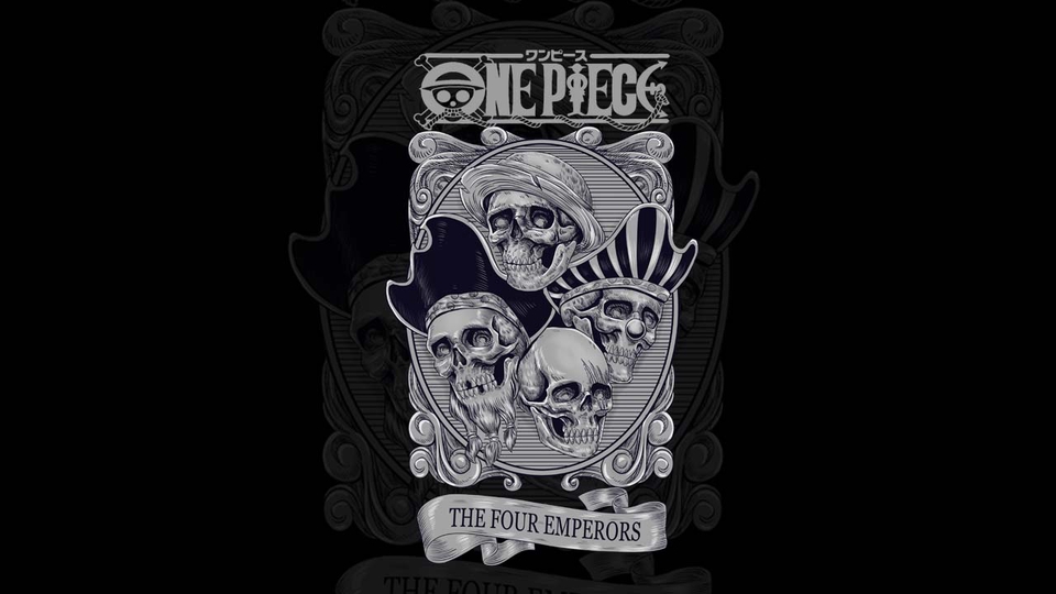 Ilustrasi One Piece The Four Emperors, desain ilustrasi anime, jasa desain ilustrasi, gambar ilustrasi karakter, ilustrasi digital, desain grafis, gambar anime, gambar manga.