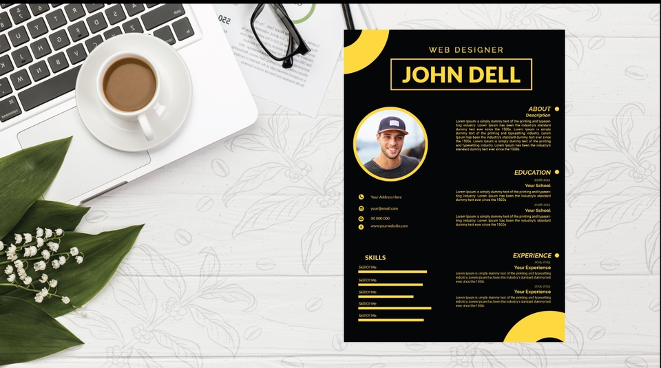 Portfolio & Resume - Design Curriculum Vitae 1 Hari Jadi Proses Cepat Bebas Revisi - 5