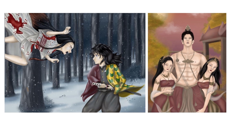 วาดภาพประกอบ - รับวาดภาพประกอบ Digital painting - 5