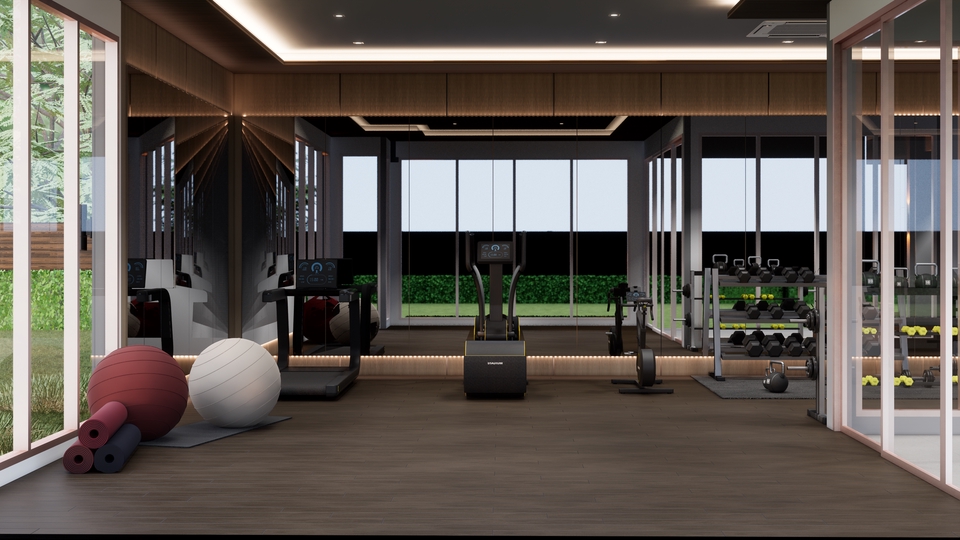 ออกแบบ perspective 3d โมเดลบ้าน 3 มิติ รับทำภาพ 3d perspective