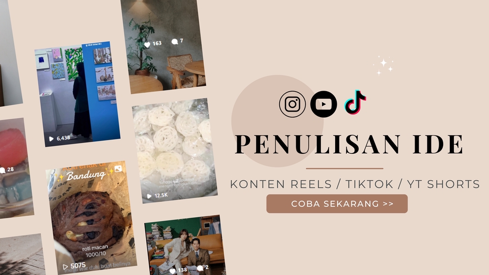 Membuat Ide Konten Video Social Media (Reels/ Tiktok/Yt Shorts)