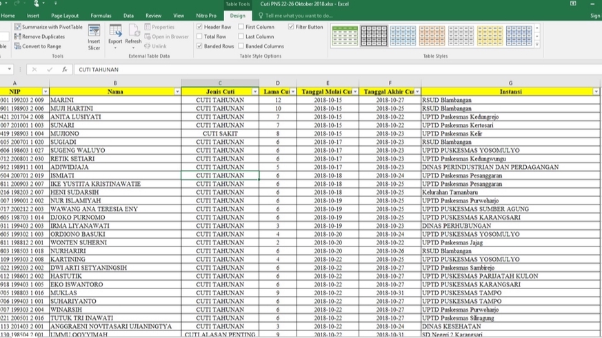 Jasa pengetikan data excel untuk kebutuhan berbagai keperluan seperti skripsi, tugas sekolah, proposal, makalah, atau tugas kantor.