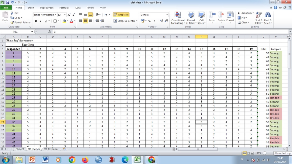 Jasa data entry online menggunakan excel dengan detail tabel