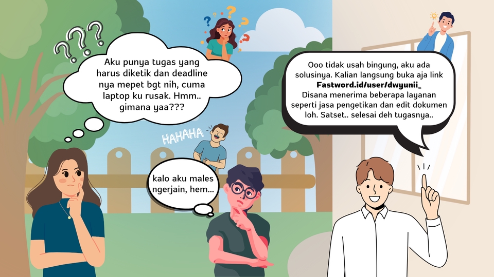 Jasa pengetikan online untuk mengetik dokumen tugas sekolah, makalah, skripsi, proposal, dan tugas kantor dengan cepat dan akurat.