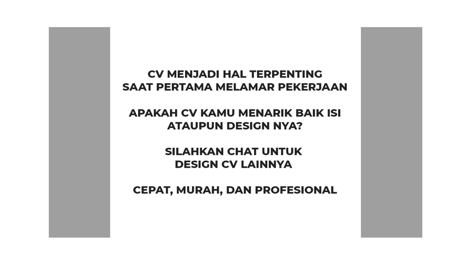 Portfolio & Resume - Design CV | Resume || Murah | Cepat | Profesional - 2