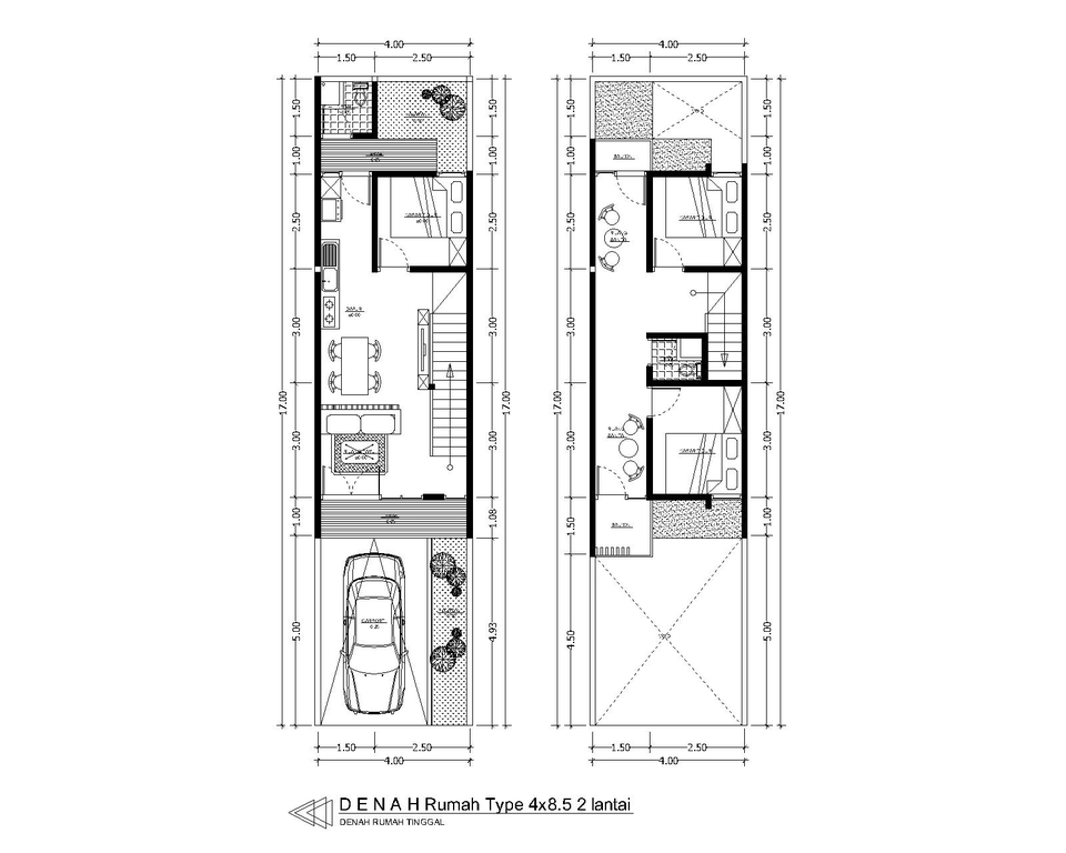 CAD Drawing - Jasa Gambar denah rumah 2D harga per rumah - Sehari bisa jadi - 8