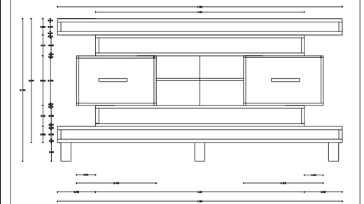 Desain lemari tv minimalis dengan rak penyimpanan