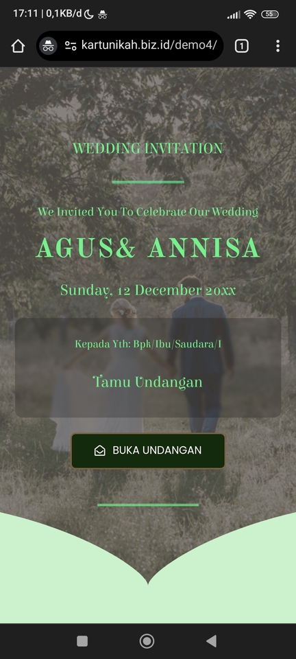 Kartu Ucapan & Video - Undangan Pernikahan Digital Web  - 3