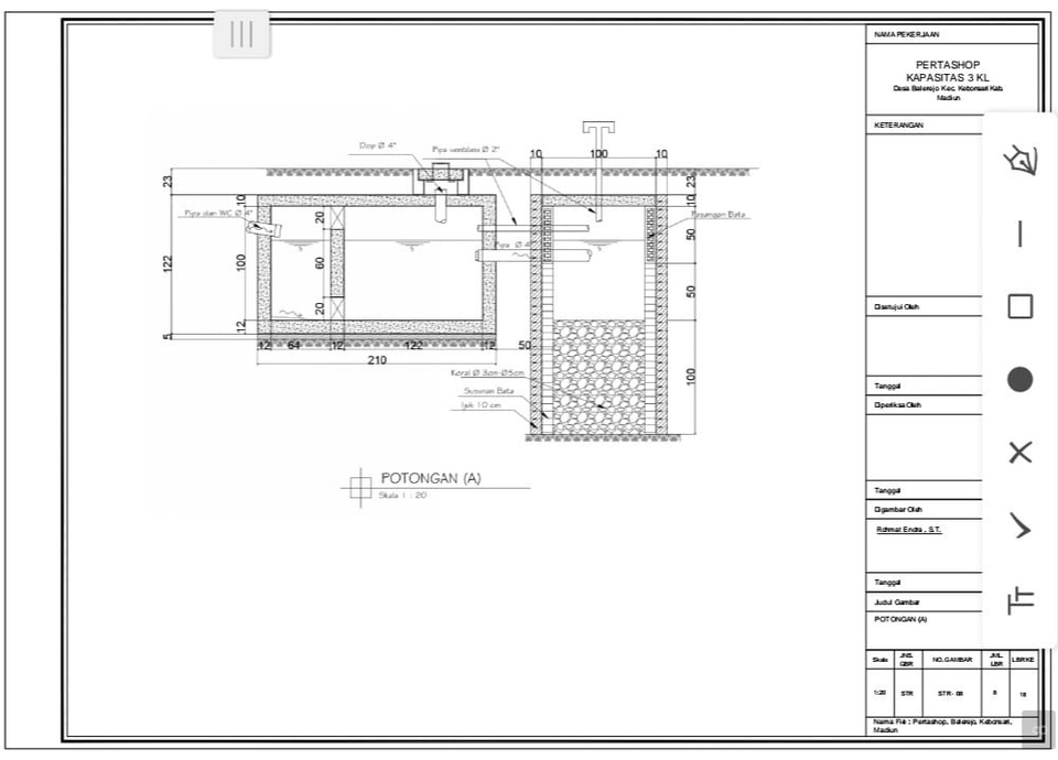 CAD Drawing - Gambar Desain Konstuksi AutoCAD Drawing - 7
