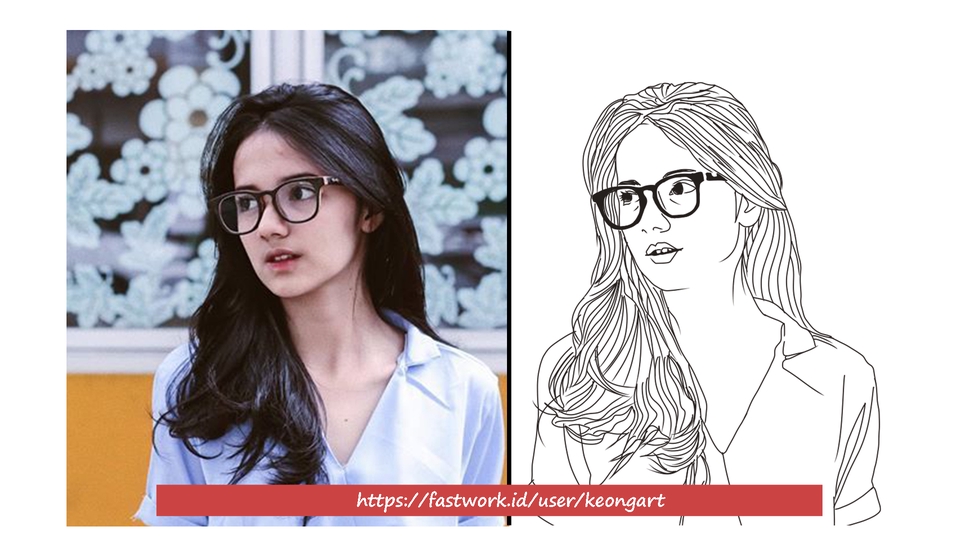 Gambar Potret - GAMBAR LINE ART OUTLINE WAJAH ANDA 12 JAM JADI - 3