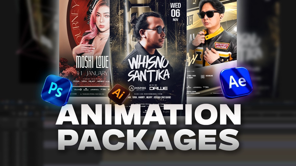 Jasa Pembuatan Motion Graphic & Animasi Explainer - Paket Lengkap Animasi, Flyer, Promosi, Event, dan Bumper Video
