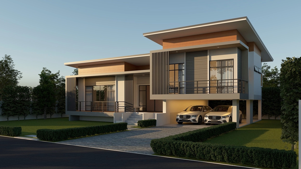 3D Perspective - รับออกแบบงานสถาปัตยกรรม - 1