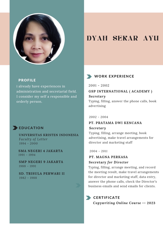 Dyah Sekar Ayu - penerjemah bahasa inggris indonesia translate dokumen jasa penerjemah bahasa mandarin jasa translate bahasa jepang jasa translate bahasa korea