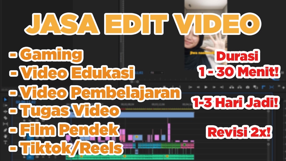 Video Editing - Jasa Edit Video Profesional (Konten Gaming, Tugas Video, Video Edukasi/Motivasi) - 1