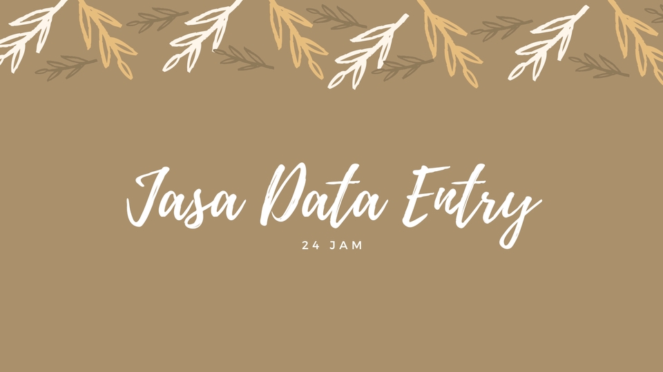 Entri Data - Jasa Data Entry 24 Jam Selesai - 1