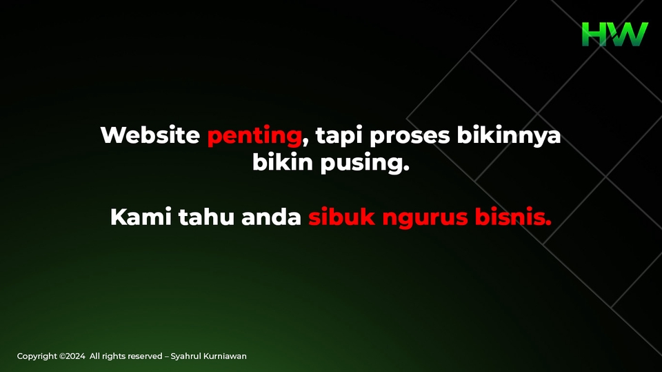 Jasa pembuatan website profesional, kami mengerti Anda sibuk mengurus bisnis. Kami membantu Anda membuat website yang mudah diakses dan menarik.