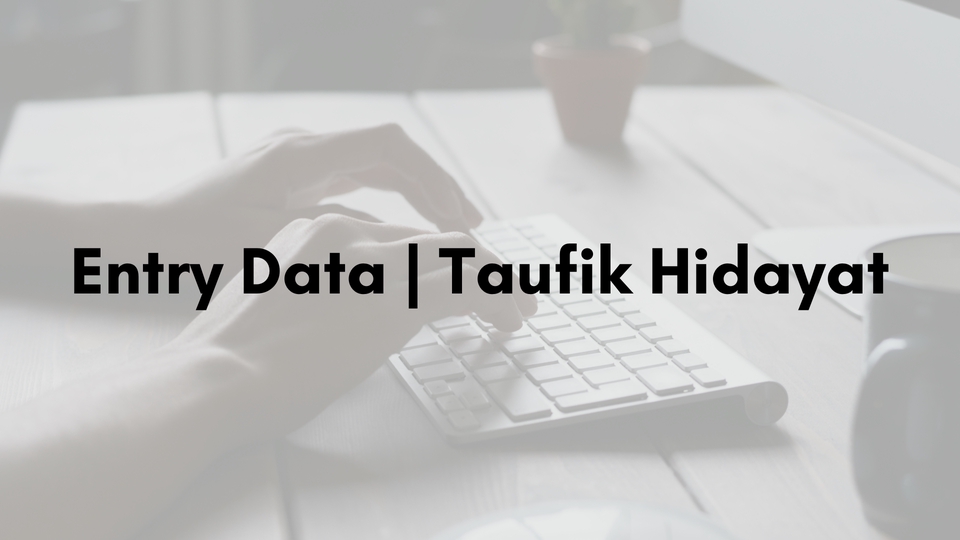 Entri Data - Entry Data | Data Entry | Long and Short Project | Weekend Only - 4