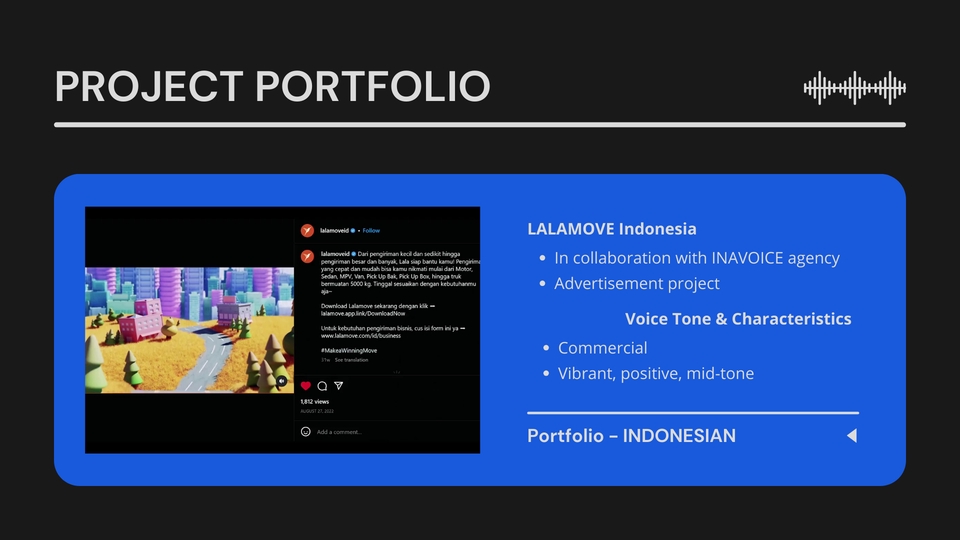 Sulih suara (dubbing, looping) - Professional Male Voice Over Service - IND, ENG, JAP, etc. - 6