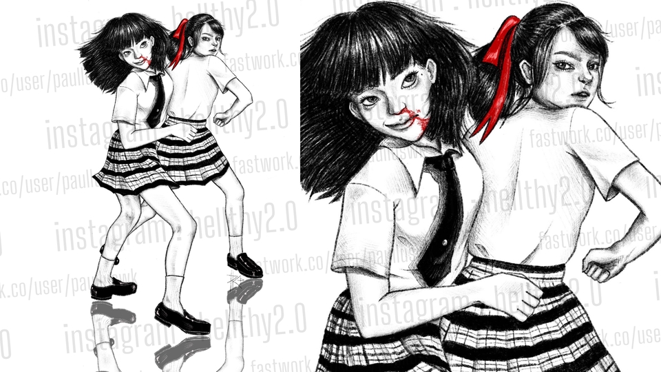 วาดภาพประกอบ - รับวาดรูปประกอบปกนิยาย, หนังสือ, Conceptual Art Design ฯลฯ สอบถามได้เลย~ - 12