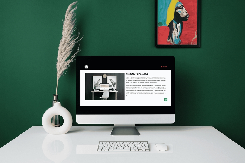 Jasa pembuatan website profesional dengan desain modern dan responsive untuk meningkatkan branding dan penjualan online.