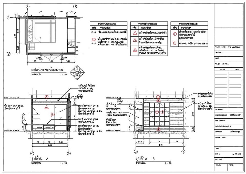 ออกแบบตกแต่งภายในและภายนอก - รับจ้าง เขียนแบบ ดาฟแบบ  Auto Cad / Skp. / ถอดปริมางานสถาปัตย์ - 5